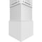 Ekena Millwork Craftsman Classic Square Non-Tapered Bungalow Fretwork Column w/ Standard Capital & Standard Base CC1008ENBNGCSCS - alternate 5